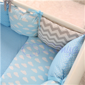 Сменные чехлы для бортиков Baby Design Облака Маленькая Соня