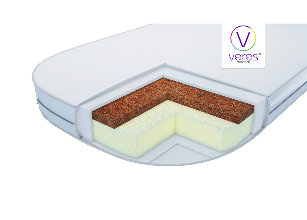 Матрас в люльку Монако Coconut + Elastic Foam Верес 60x80