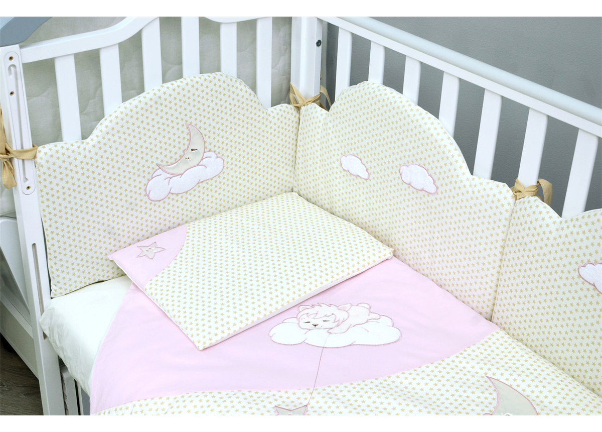 Защита в кроватку Sleepyhead Верес розовый