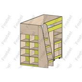 Кровать-чердак со столом Дакота Fmebel 80х190
