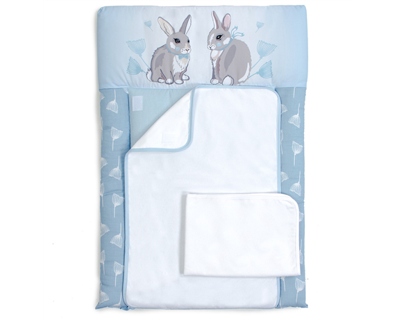 Пеленальный матрас Summer Bunny Veres 50x70 голубой Пеленальный матрас Summer Bunny Veres 50x70 голубой