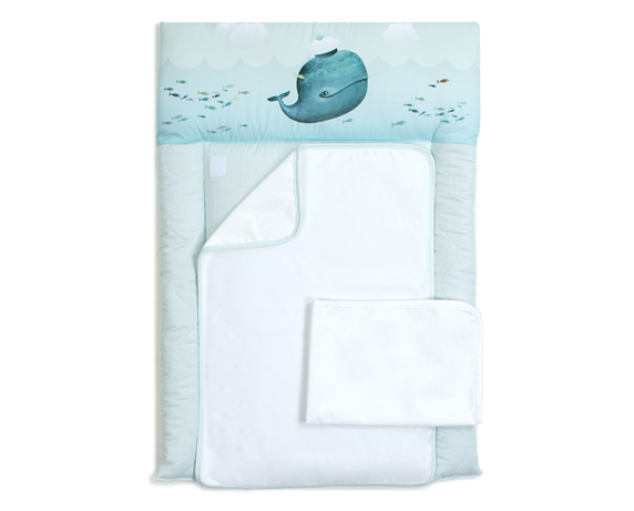 Пеленальный матрас Menthol whale Veres 50x70 Пеленальный матрас Menthol whale Veres 50x70