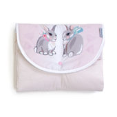Дорожный пеленальный матрас Summer Bunny Veres 50x70 розовый