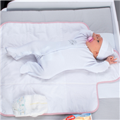 Дорожный пеленальный матрас Summer Bunny Veres 50x70 розовый