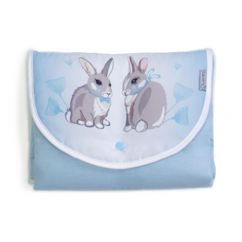 Дорожный пеленальный матрас Summer Bunny Veres 50x70 голубой