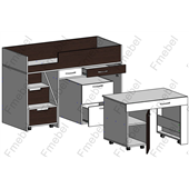 Кровать-чердак Франкфурт Fmebel 70х160