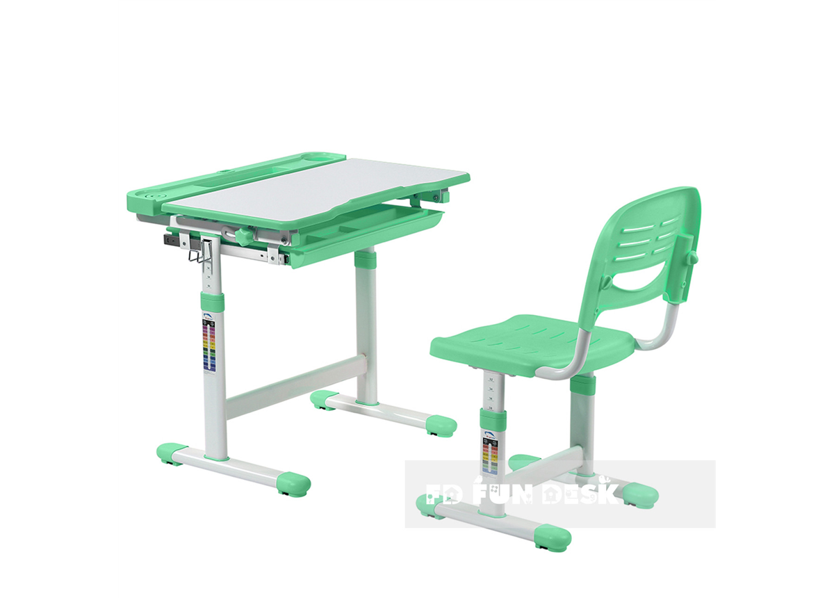 Комплект парта + стул трансформеры Cantare Green FUNDESK