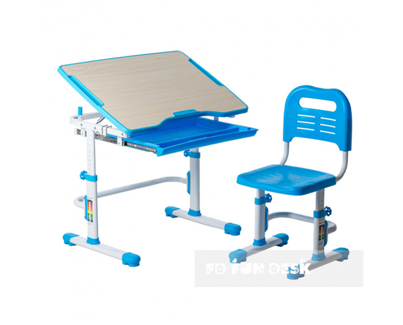 Комплект парта + стул трансформеры Vivo Blue FUNDESK