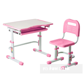 Комплект парта + стул трансформеры Vivo Pink FUNDESK