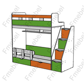 Двухъярусная кровать Бергамо Fmebel 