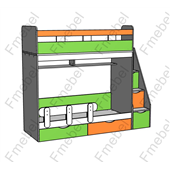 Двухъярусная кровать Бергамо Fmebel 