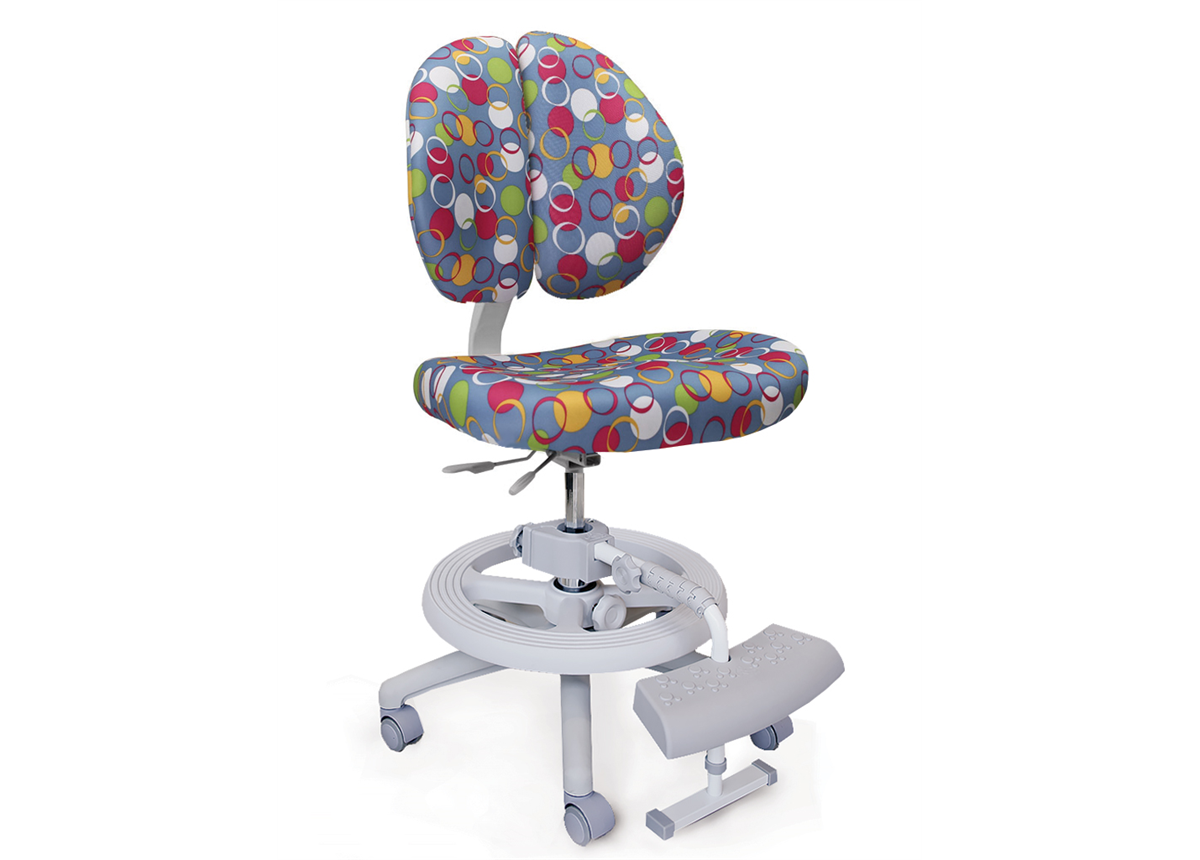 Кресло Duo Kid Plus B (арт. Y-616 B plus) Mealux обивка синяя с шариками