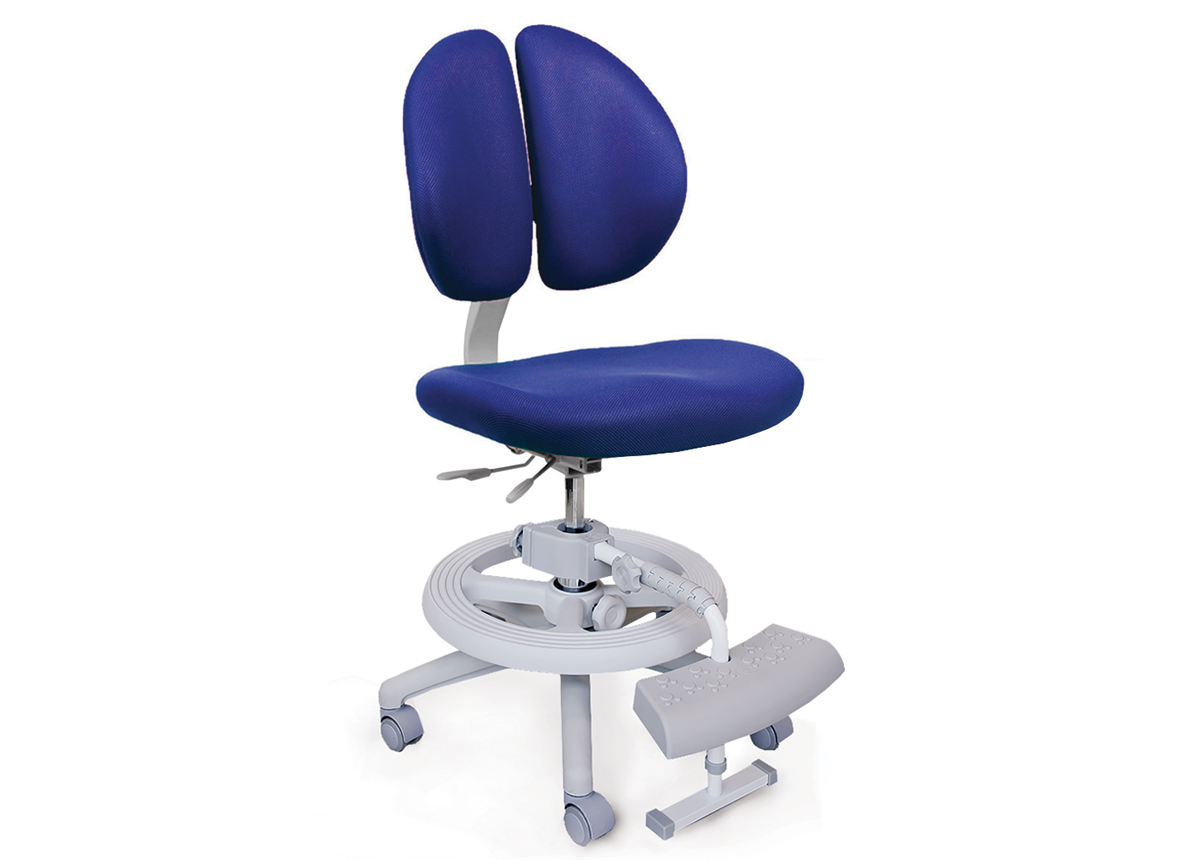 Кресло Mealux Duo Kid Plus B (арт. Y-616 B plus) - обивка синяя с шариками