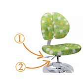Кресло Duo Kid Plus Z (арт. Y-616 Z plus) Mealux обивка зеленая с шариками