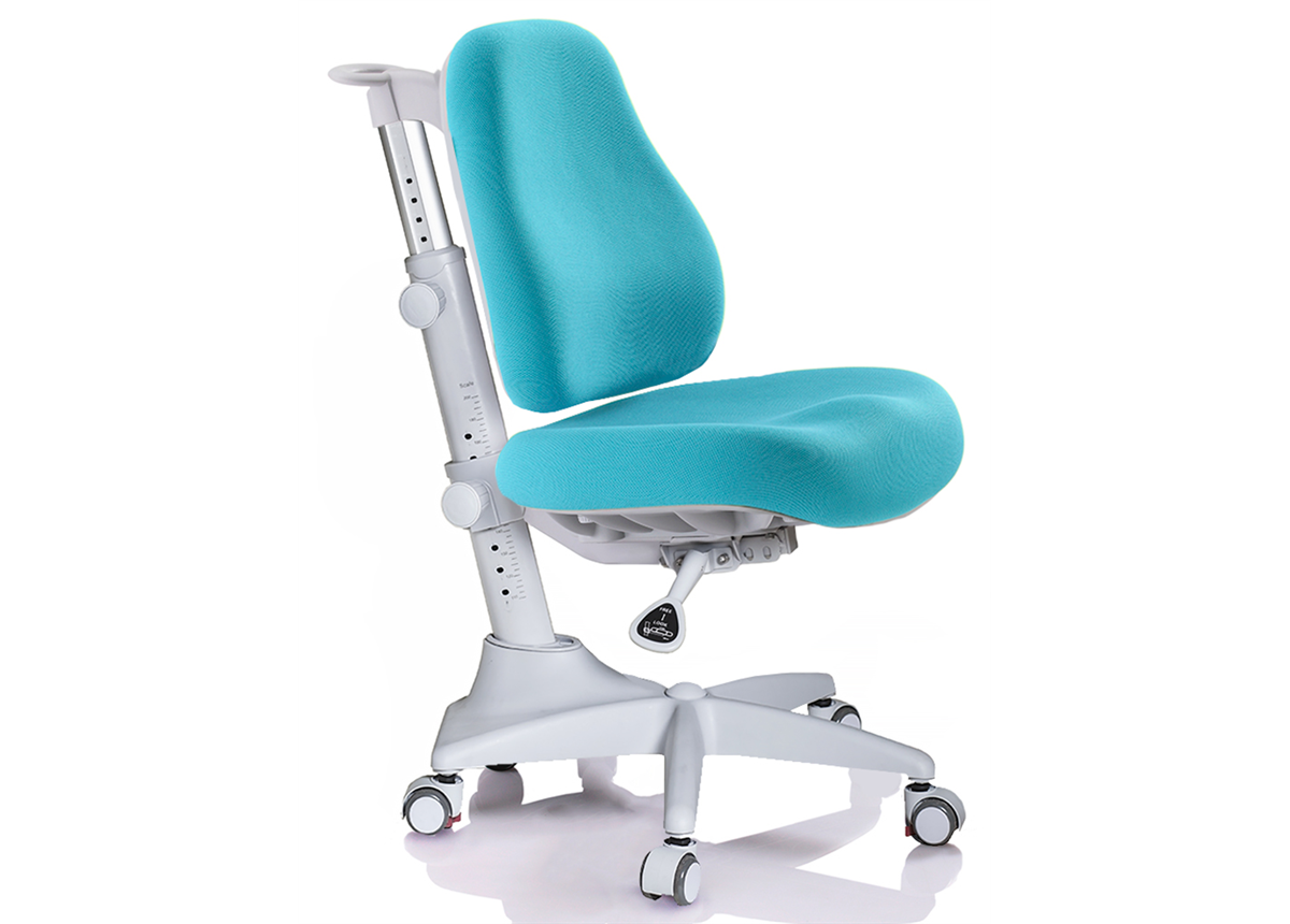 Кресло Mealux Match F Gray base (арт. Y-528 F) - обивка синяя с мячиками