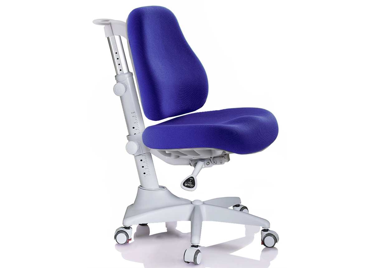 Кресло Mealux Match F Gray base (арт. Y-528 F) - обивка синяя с мячиками