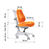 Кресло Match SB Gray base (арт. Y-528 SB) Mealux обивка синяя однотонная