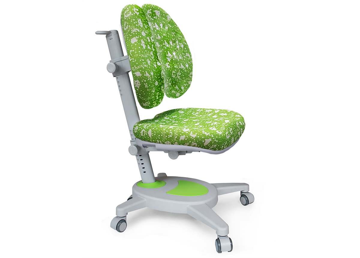 Кресло Mealux Onyx Duo ABK (арт. Y-115 ABK) - обивка голубая с буквами