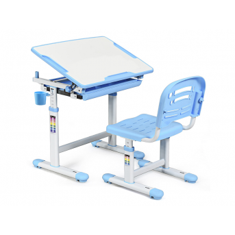 Комплект (стол+стул) Evo-06 Blue Evo-kids голубой