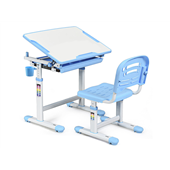 Комплект (стол+стул) Evo-06 Blue Evo-kids белый/голубой