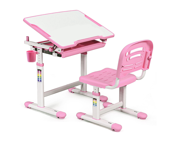 Комплект (стол+стул) Evo-06 Pink Evo-kids розовый