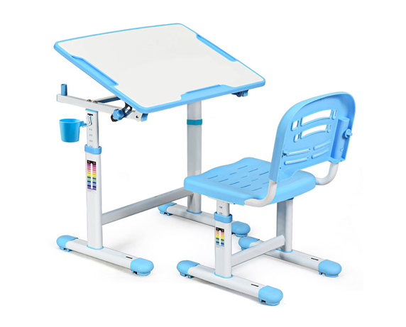 Комплект (стол+стул) Evo-07 Blue Evo-kids голубой