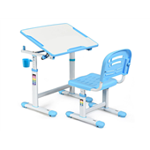 Комплект (стол+стул) Evo-07 Blue Evo-kids белый/голубой