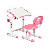 Комплект (стол+стул) Evo-07 Pink Evo-kids белый/розовый