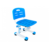 Комплект (стул+стол+полка+лампа) BD-04 B (XL) Teddy Blue c лампой Evo-kids белый/синий