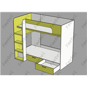 Двухъярусная кровать Венесуэла Fmebel 90x200