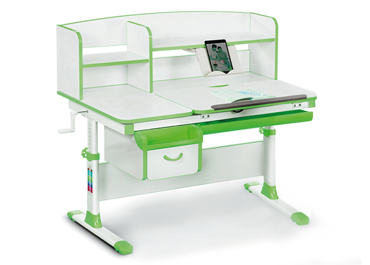 Детский стол с надстройкой и ящиком Evo-50 Z Evo-kids зеленый