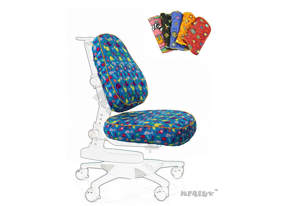 Чехол BN XL для кресeл Y-818/Y-527 Mealux голубой со зверятами