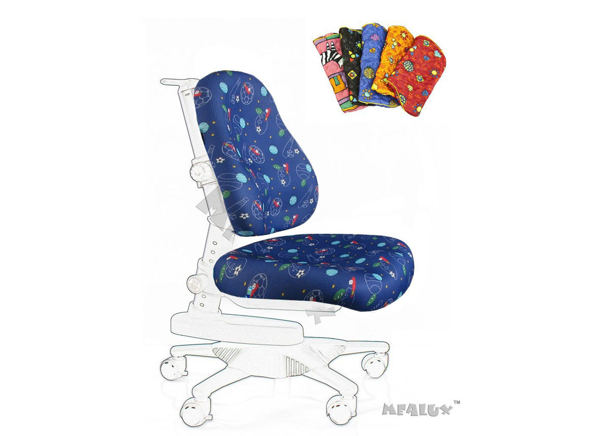 Чехол F XL для кресeл Y-818/Y-527 Mealux синий с мячиками