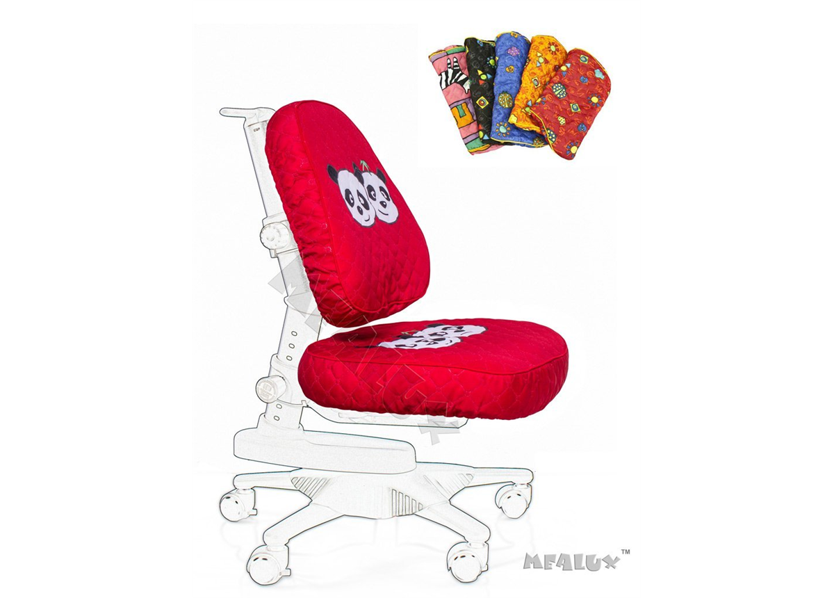 Чехол Panda XL для кресeл Y-818/Y-527 Mealux красный с пандой