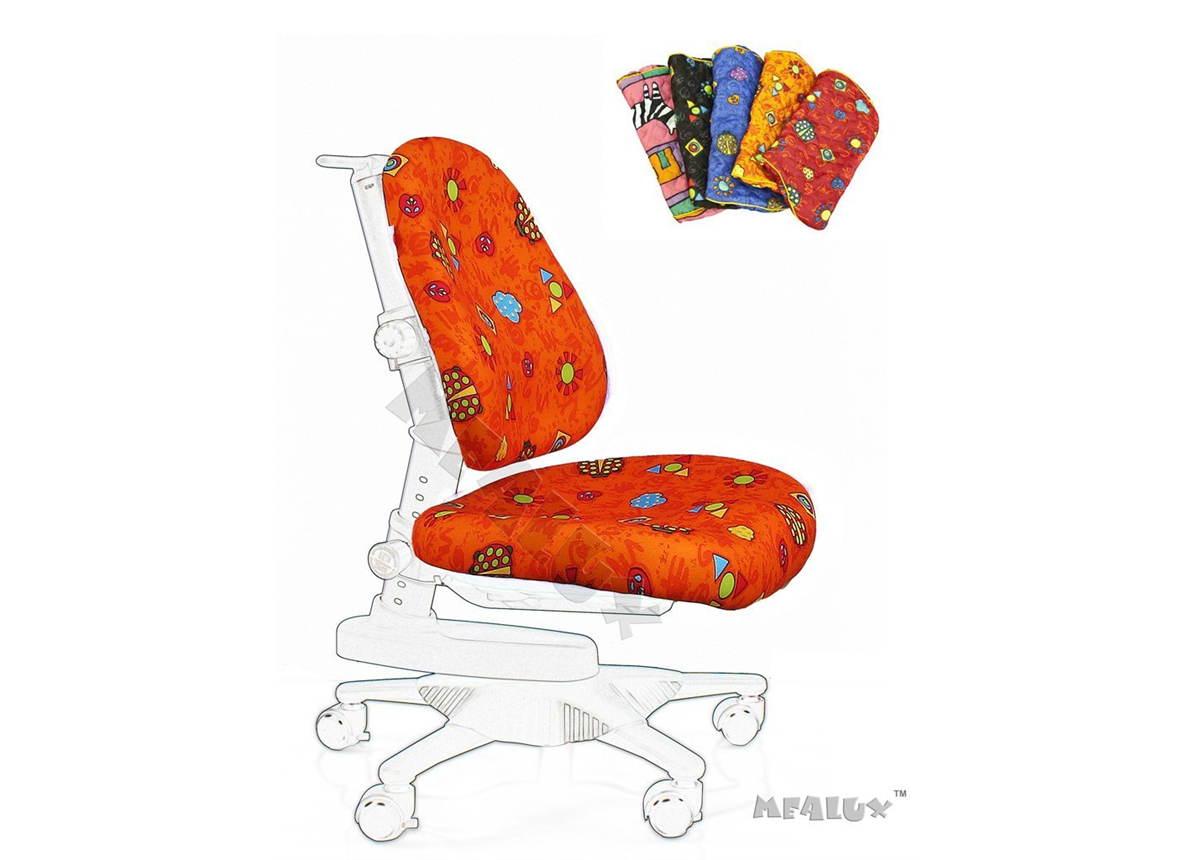 Чехол RO XL для кресeл Y-818/Y-527 Mealux оранжевый с жучками