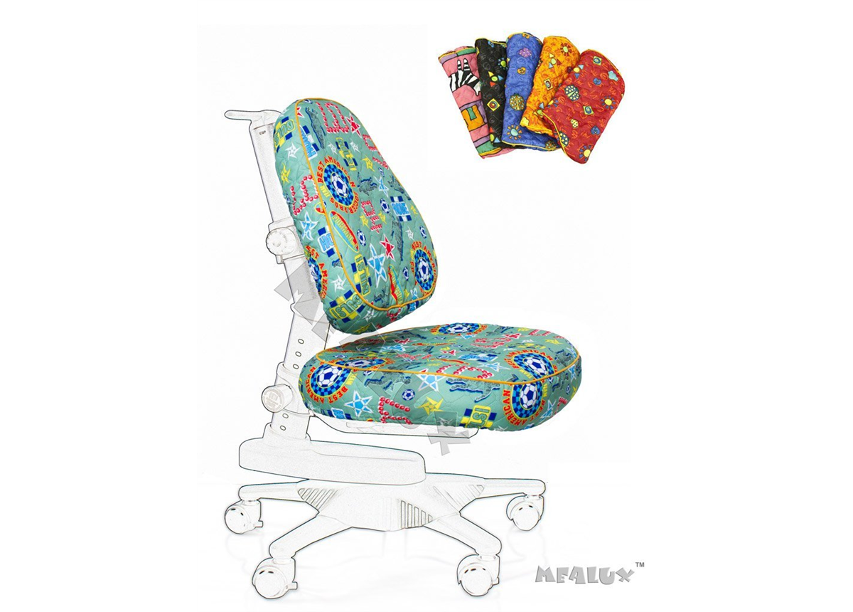 Чехол F XL для кресeл Y-818/Y-527 Mealux синий с мячиками