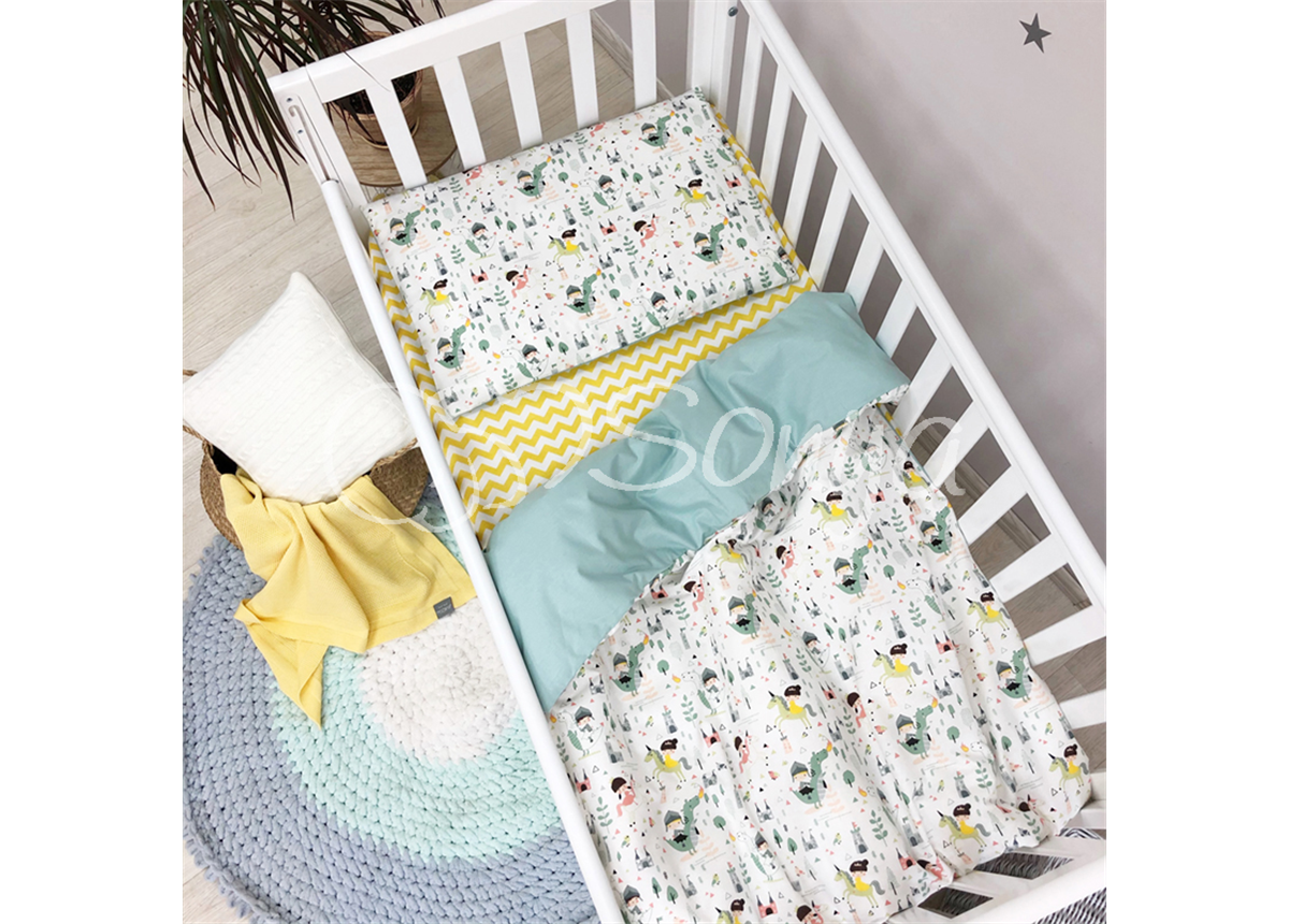 Сменный комплект постельного белья Baby Mix Рыцари Маленькая Соня