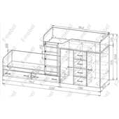 Двухъярусная кровать Хьюстон Fmebel 