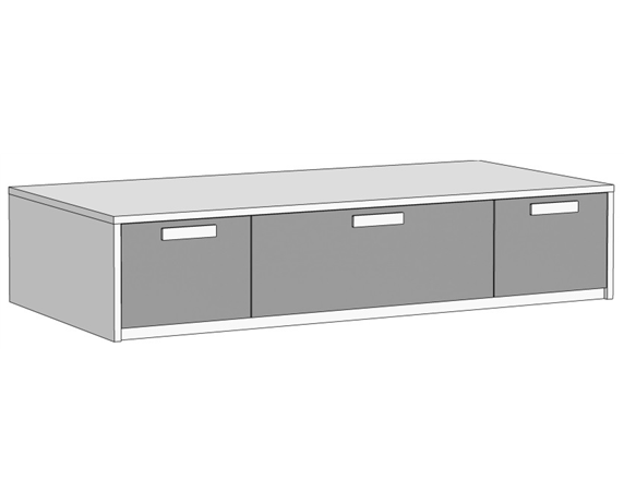 Кровать-диван с 3 ящиками (схема) Fmebel стандарт