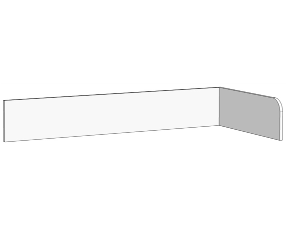 Борт Г-образный для кроватей (схема) Fmebel стандарт