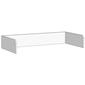 Борт П-образный для кроватей (схема) Fmebel