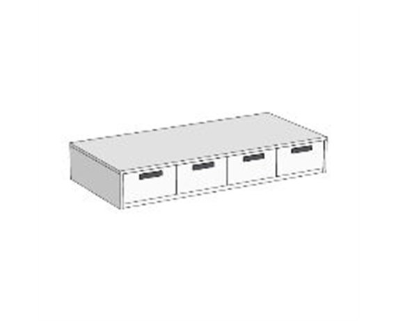 Кровать-диван с 4 ящиками (схема) 4 Fmebel стандарт