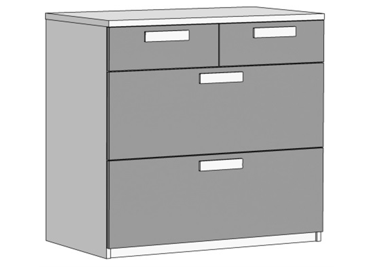 Комод с 4 ящиками (схема) 2 Fmebel