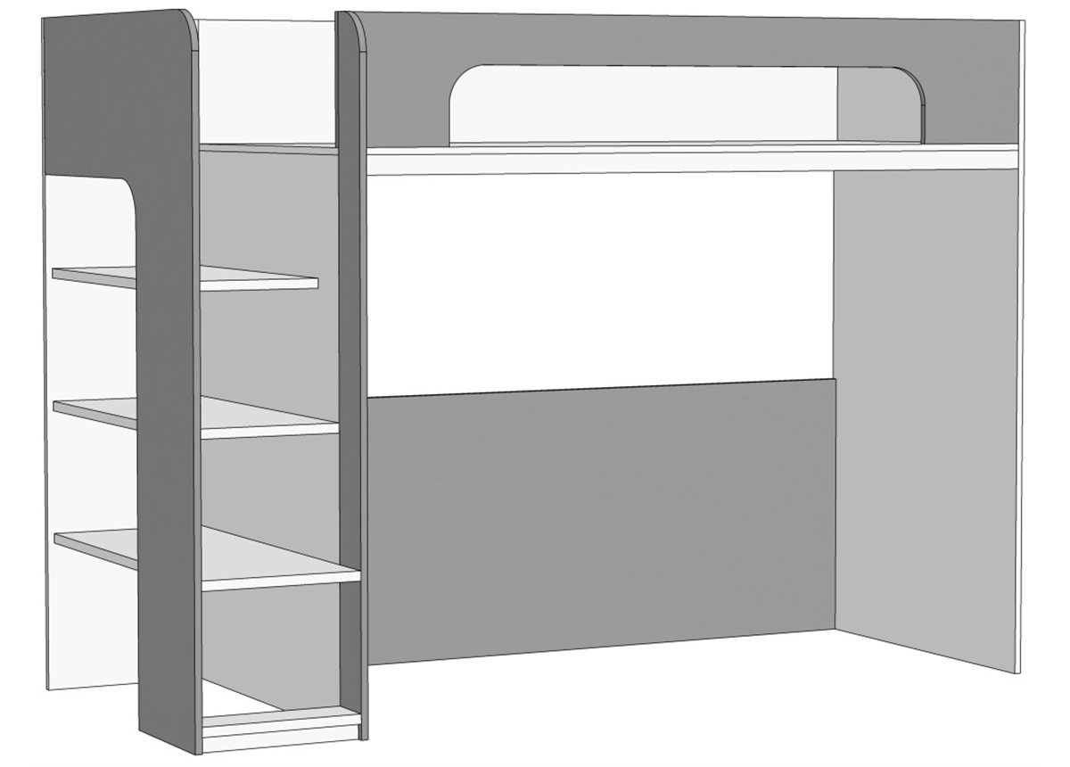 Кровать-чердак (схема) Fmebel