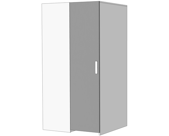 Шкаф-гардероб угловой прикроватный (схема) Fmebel элит