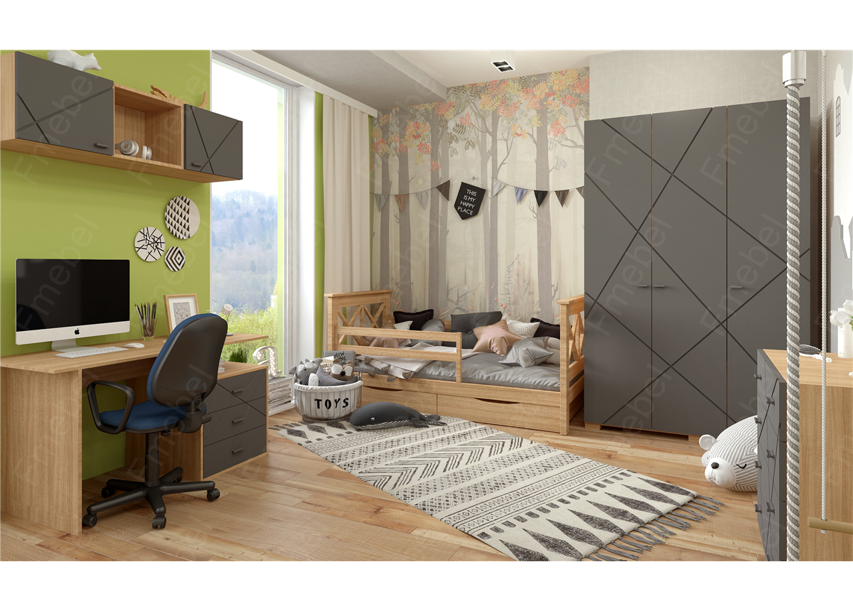 Комната City X Fmebel графит