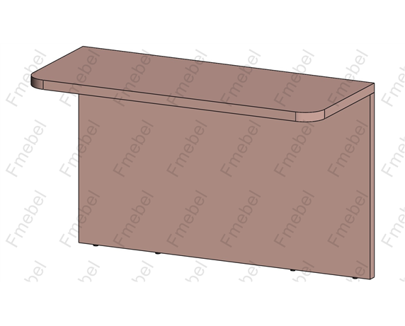 Стол Г-образный (схема) Fmebel стандарт