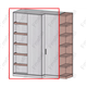 Шкаф с раздвижными фасадами (схема) Fmebel стандарт
