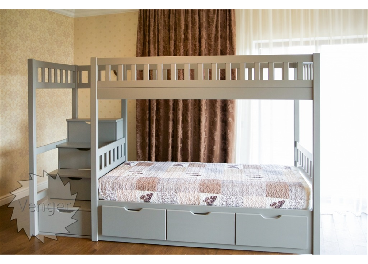 Двухъярусная кровать с ящиками Владимир Венгер 90x200