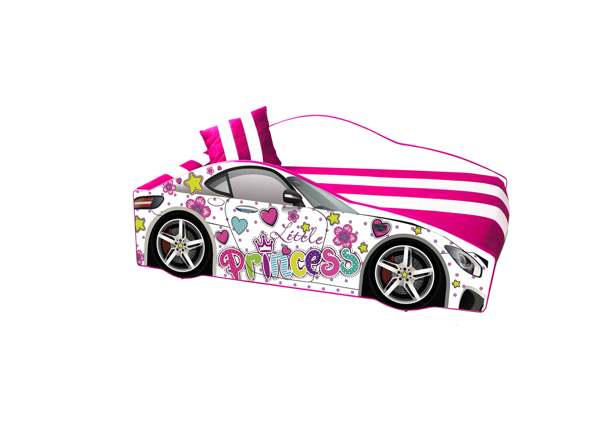 Кровать-машина MC E-7 Элит Viorina-Deko 70х150 мягкий спойлер + подушка + ящик